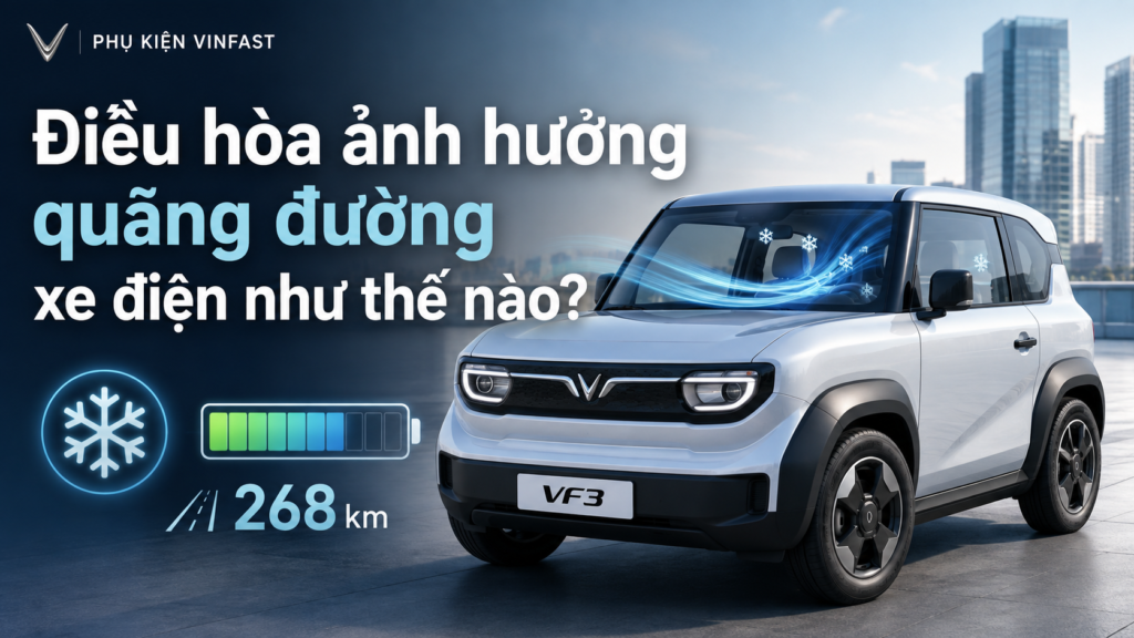 Điều hòa ảnh hưởng quãng đường xe điện như thế nào?