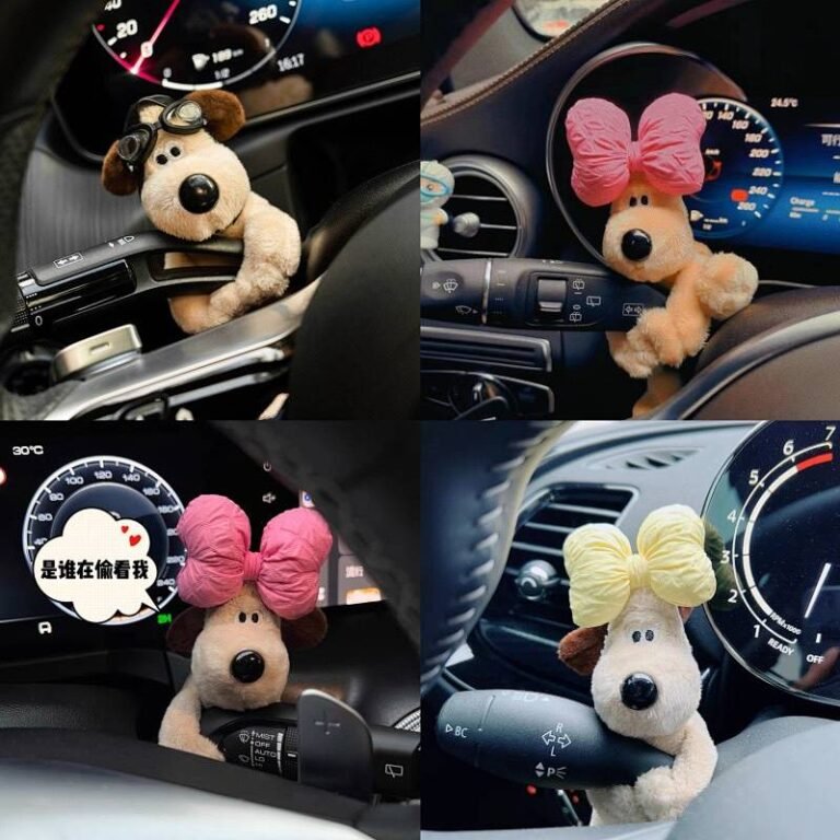 New Style Car Small Ornaments Cute Dog Repair Lady Plush Doll Advanced Sense Car Interior