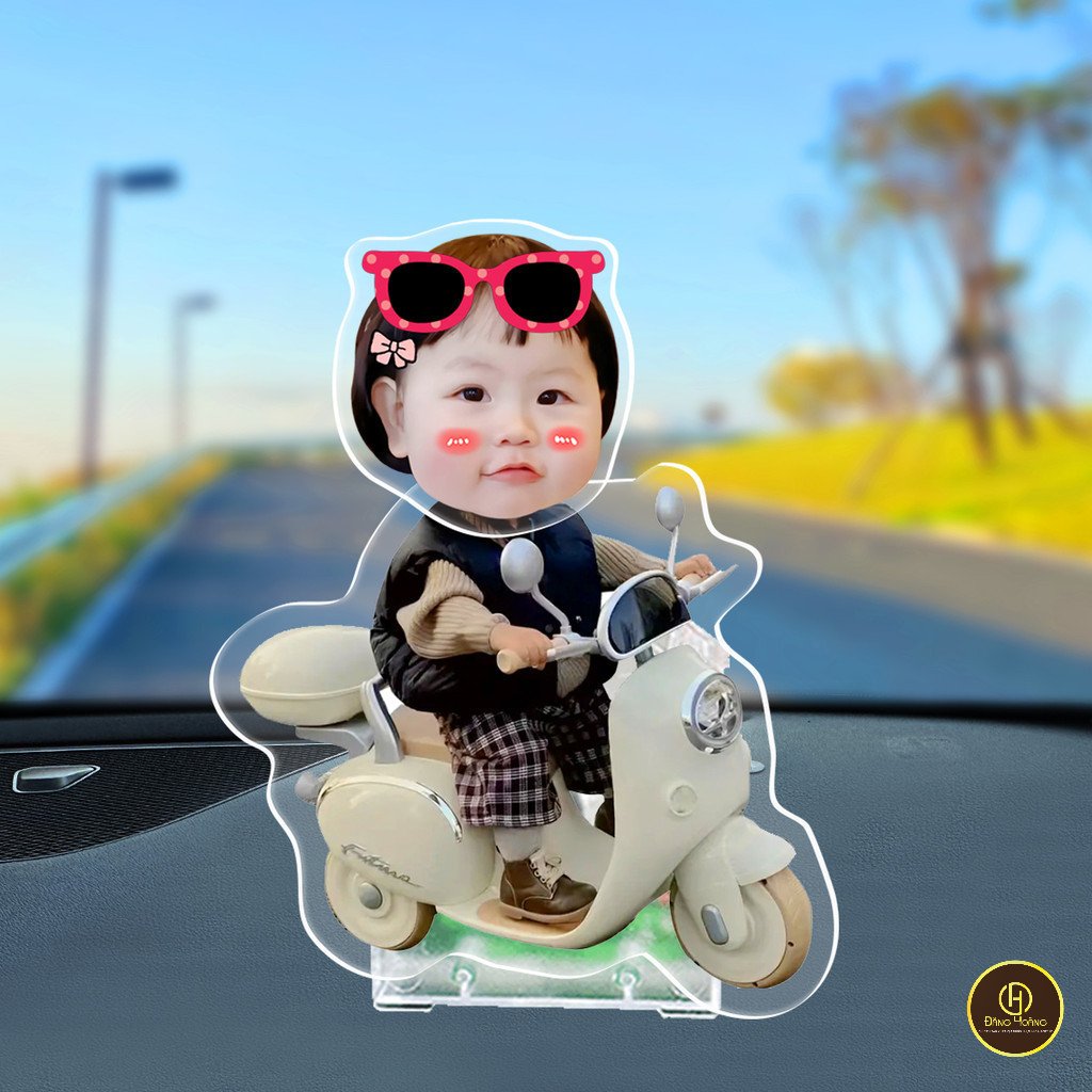Lắc đầu đồ trang trí tùy chỉnh cặp đôi bé avatar DIY nội thất ô tô trang trí