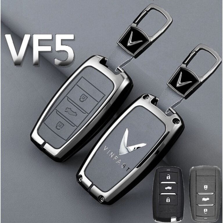 Vỏ Bọc Bảo Vệ Chìa Khóa Ô Tô Vinfast VF5 Chất Liệu Hợp Kim Mặt Bọc Khóa Cao Cấp