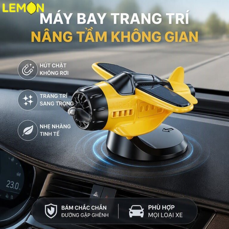 Mô Hình Máy Bay – Máy Bay Năng Lượng Mặt Trời Đồ Trang Trí Xe Hơi