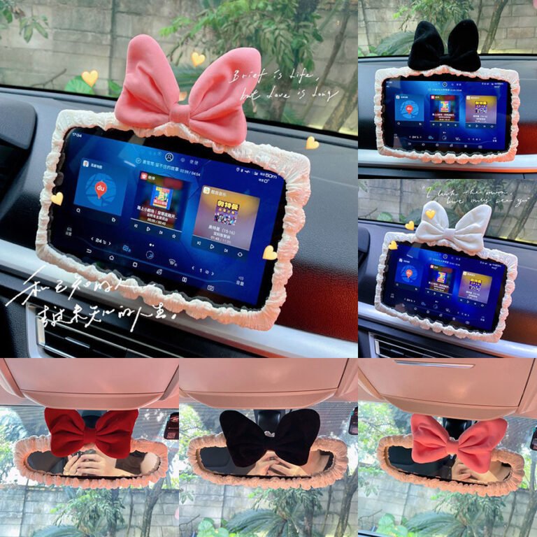 Bọc trang trí bảng điều khiển ô tô, bọc gương chiếu hậu bông hoa xinh xắn bảo vệ và trang trí nội thất xe