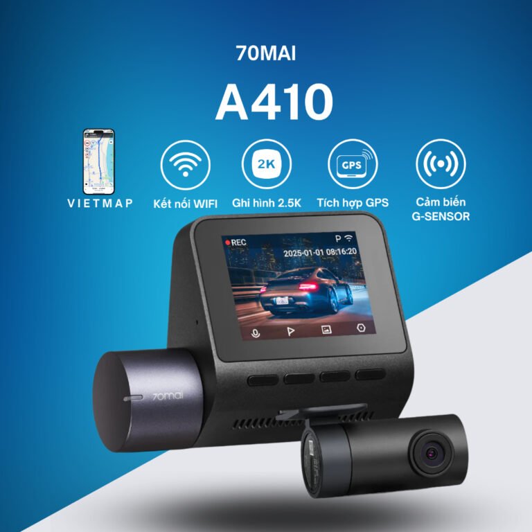 Camera hành trình 70mai A410 [TẶNG VIETMAP] – Bản quốc tế, hỗ trợ Tiếng Việt