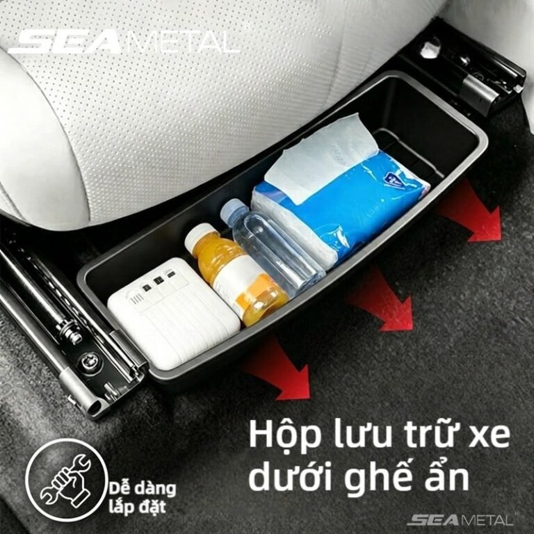 Hộp đựng ô dưới ghế ô tô ABS chống trượt lưu trữ ẩn giữ khoang xe gọn gàng