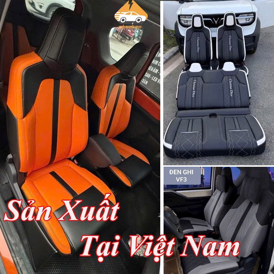 Áo ghế Thể Thao Minio Green da Nappa cao cấp 100% Không mùi Loại 9D phủ kín full 360 độ cả 2 hàng ghế