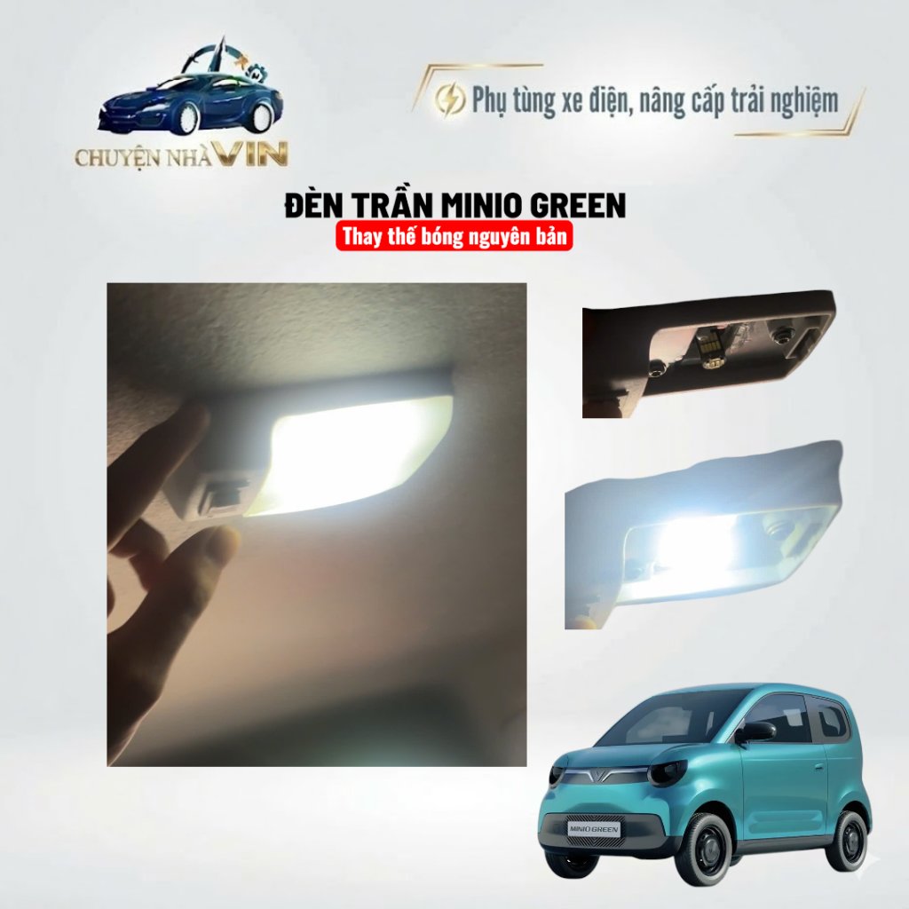 Đèn Trần LED VF2, Minio Green Cao Cấp Ánh Sáng Trắng Siêu Sáng