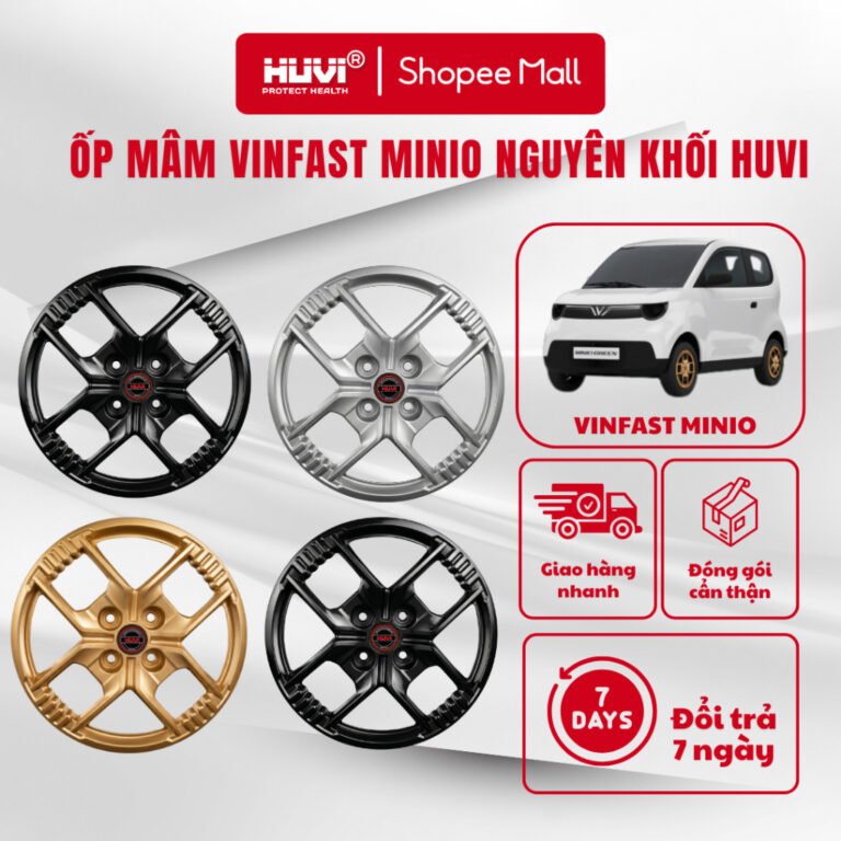 Ốp Mâm Vinfast Minio nguyên khối HUVI nhựa ABS Nguyên Sinh Storm-X An toàn sức khỏe