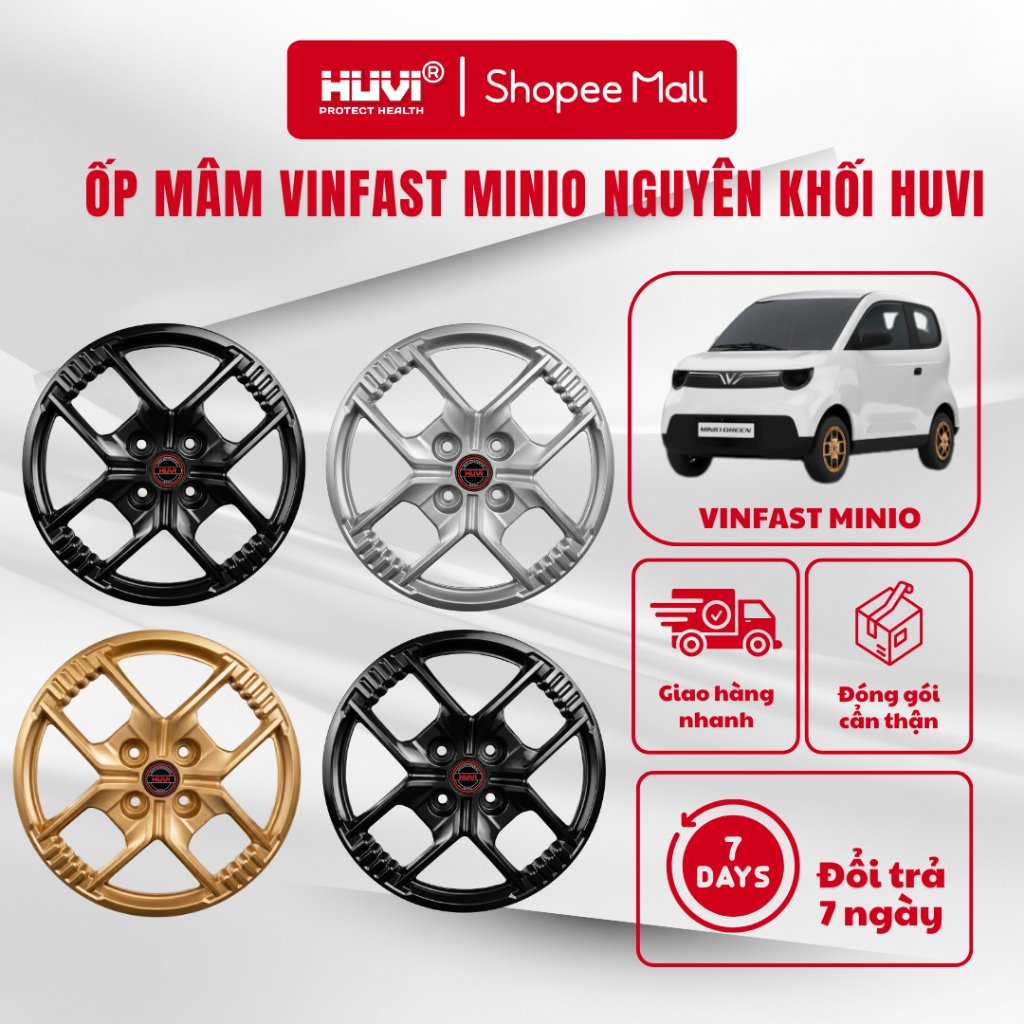 Ốp Mâm Vinfast Minio nguyên khối HUVI nhựa ABS Nguyên Sinh Storm-X An toàn sức khỏe