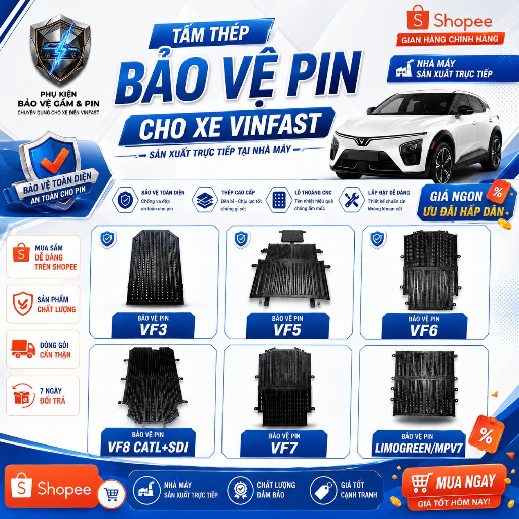 Tấm ốp bảo vệ pin VF2