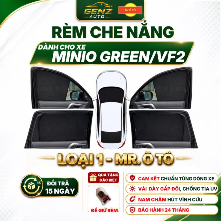 Rèm Che Nắng dành cho xe Minio Green/ VF2 Loại 1 Mr.OTO. Bảo Hành 24 tháng